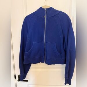 lululemon athletica Royal Blue small scuba hoodie full zip